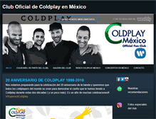 Tablet Screenshot of coldplaymexico.com